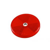 Reflector rood rond 60mm met boutgat