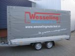 Plateauwagen met huif 405x180x180cm 2000KG huren