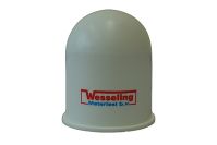 Trekhaakdop met ring (wit)